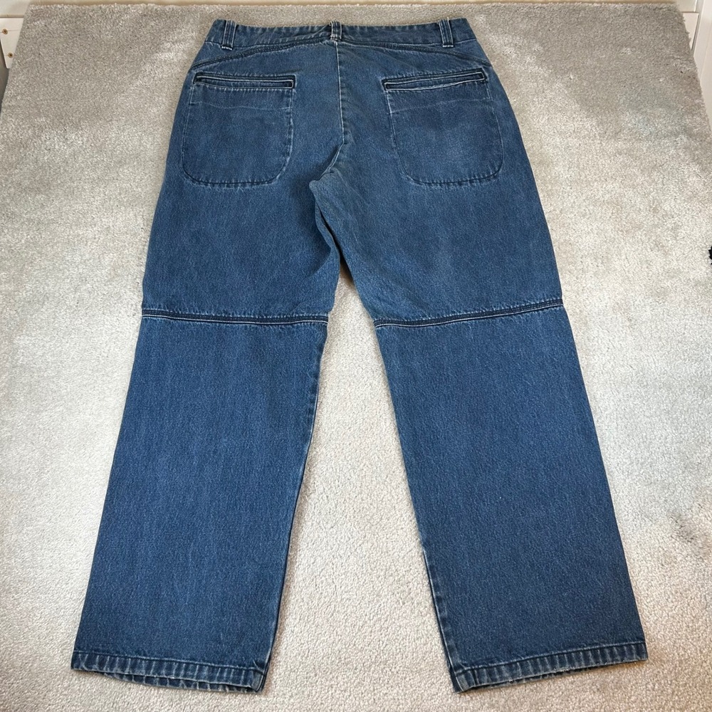 Vintage 90s Marithe Francois Girbaud Jeans Mens 38 Baggy Shuttle‎ Knee Wide Leg - Picture 2 of 13